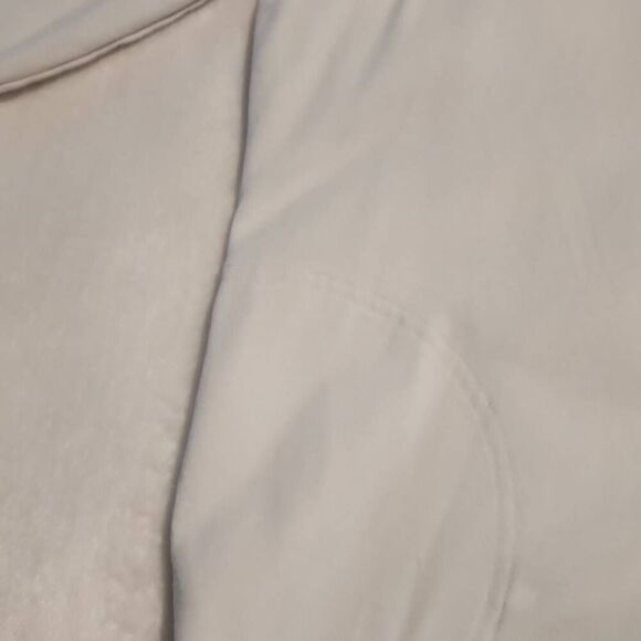 Quacker Factory EUC Rhinestone Embellished Zip Front Hoodie Light Gray Size Medi - Picture 2 of 9